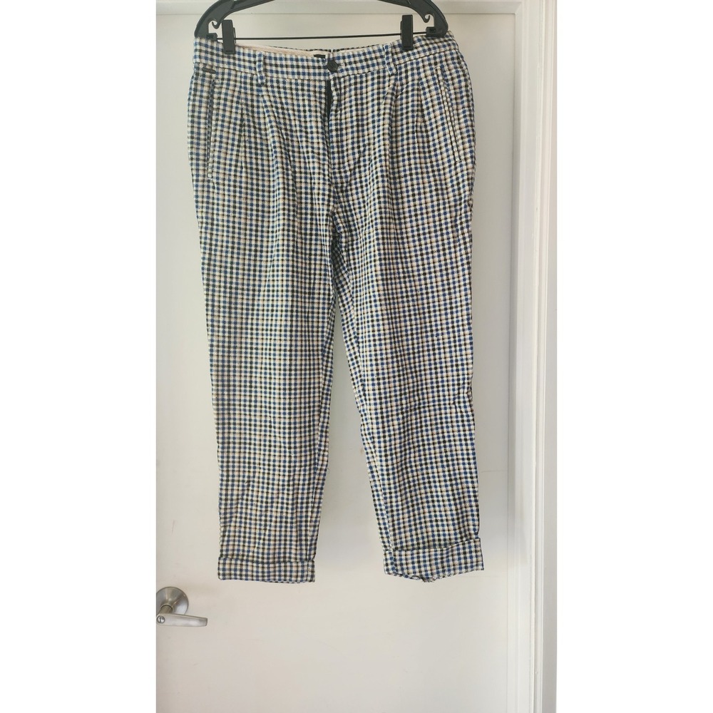 SCOTCH AND SODA A4 Amsterdam Couture Mens Pants Plaid Twilt Cotton 34x 25